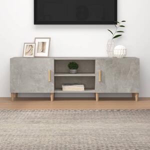 Betonszürke szerelt fa TV-szekrény 150 x 30 x 50 cm