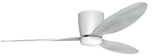 Mennyezeti ventilátor Veneti CCT fehér/tölgy, szabályozható LED-del