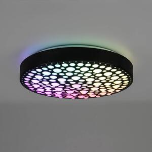 Chizu LED mennyezeti lámpa Ø40,5cm dim. RGB fekete