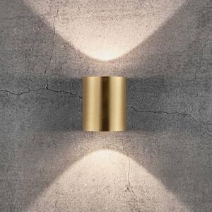 Nordlux LED kültéri fali világítás Canto 2, 10 cm, sárgaréz, Sárgaréz / arany, Alumínium, Modern