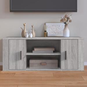 Szürke sonoma színű szerelt fa TV-szekrény 100 x 35 x 40 cm