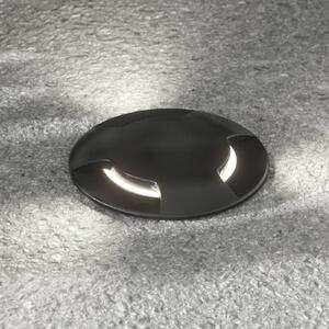 LED földbe épített spot Ceci 160-3L feketeCCT