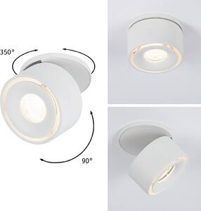 Paulmann Spircle LED beép. lámpa fehér matt, Fehér / opál, Nappali / Étkező, Alumínium, Modern