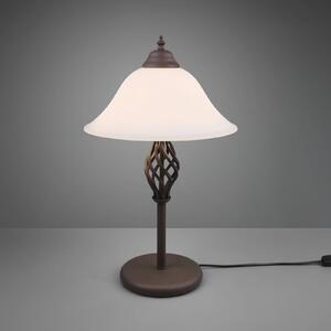 Trio Lighting Asztali lámpa Rustica zsinórkapcsolóval, rozsda, Barna / rozsda, Nappali / Étkező, fém, Antik