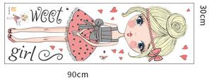 Falmatrica "Egy lány ruhás 2" 56x86cm