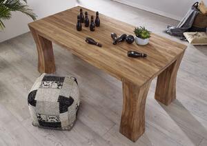 Massziv24 - OXANA Étkezőasztal 180x90x78, kezeletlen, teakfa, natúr