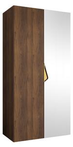 Gardróbszekrény Hartford 623, Laminált forgácslap, 202x100x52cm, Aranysárga, Dió