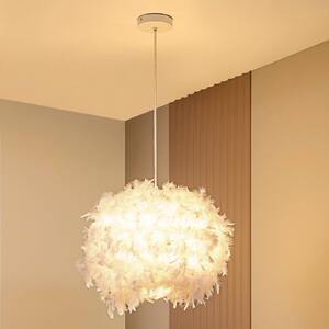Lindby függőlámpa Heven, Ø 53 cm, fehér, műanyag, E27