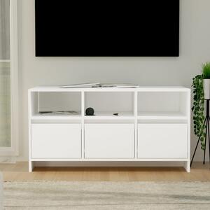 Fehér szerelt fa TV-szekrény 102 x 37,5 x 52,5 cm