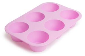 6 adagos pink szilikon muffinforma