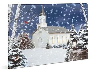 Family Christmas 58473 LED Fali kép 48x38 cm