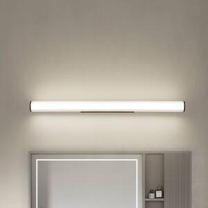 Lindby LED-es fali lámpa Kirka, fekete, fém, IP44, 90cm, CCT, Fekete, Fürdőszoba, fém, Modern