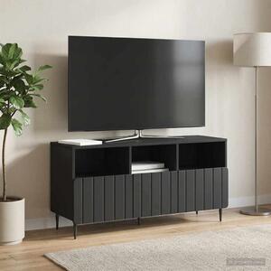TV szekrény fiókkal Fekete 102 x 34,5 x 50 cm Szerelt Fa
