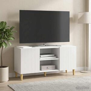 TV szekrény Magasfényű Fehér 102 x 34,5 x 50 cm Szerelt Fa