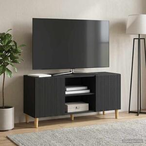 TV szekrény Fekete 102 x 34,5 x 50 cm Szerelt Fa