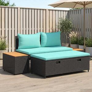 Kültéri kanapé szett 4 -Seater 4 pcs 55 x 30 x 39 cm