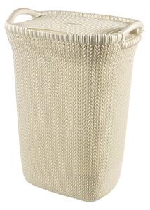 Curver Knit kötött hatású szennyestartó 57L - Krém