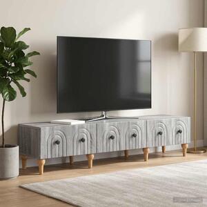 TV szekrény fiókkal Szürke Sonoma 147 x 34,5 x 30 cm Szerelt Fa