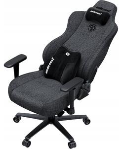 Fotel gamingowy materiałowy Anda Seat Novis Plus XL ciemnoszary obrotowy