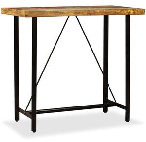 VidaXL Bárasztal - Újrahasznosított Fa - 120x60x107 cm
