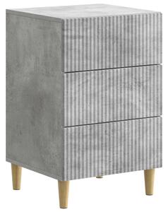 Éjjeliszekrény fiókkal Betonszürke 43 x 41 x 66,5 cm Szerelt Fa