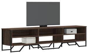 Barna tölgyszínű szerelt fa TV-szekrény 180 x 34 x 41 cm