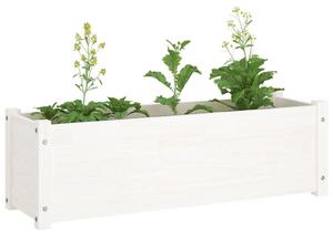 VidaXL fehér tömör fenyőfa kerti virágtartó 100 x 31 x 31 cm