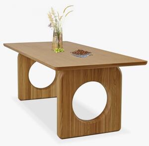 Design étkezőasztal tölgyfa 220 x 95 cm