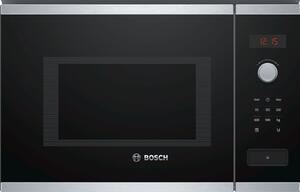 Bosch Serie 4 BFL553MS0 beépíthető mikrohullámú sütő 25 literes nemesacél
