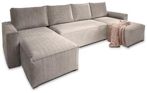 U alakú ülőgarnitúra SMART COSARO 295x140 cm, bézs