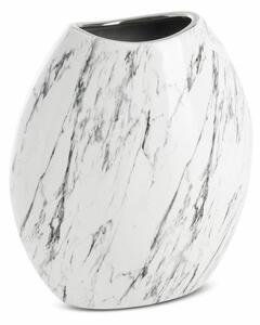 Sana kerámia váza márványos mintával Fehér 18x9x20 cm
