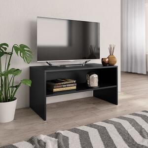Fekete szerelt fa TV-szekrény 80 x 40 x 40 cm