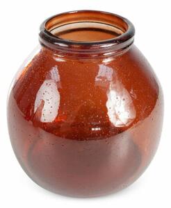 Lily gömb üveg váza piros 21x20 cm