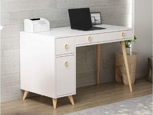 Design íróasztal Quanita 120 cm fehér