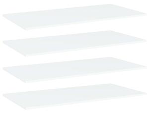 VidaXL 4 db fehér szerelt fa könyvespolc lap 80 x 20 x 1,5 cm