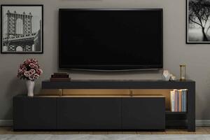 Design TV asztal Calissa 192 cm antracit