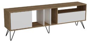 Design TV asztal Baqia 180 cm fehér dió
