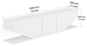 Design TV asztal Gagenia 180 cm fehér