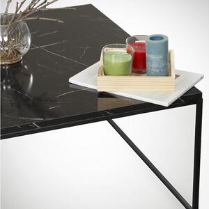 Design dohányzóasztal Oihane 75 cm fekete