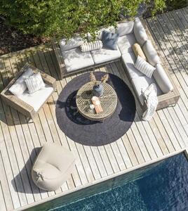 Serino kerti moduláris kanapé, középső elem, natúr polyrattan