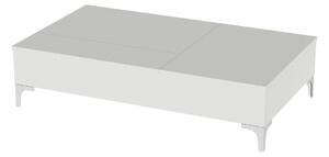 Design dohányzóasztal Achelle 121 cm fehér