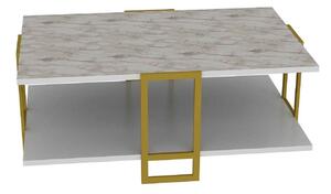 Design dohányzóasztal Abequa 91,5 cm fehér
