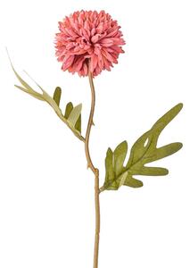Dandelion selyemvirág szál, 38cm magas - Sötét rózsaszín
