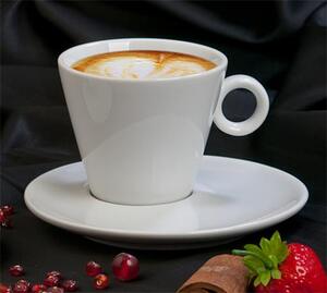 Kávéscsésze+alj, fehér, 22cl, 2db-os szett, CoffeeTime (KHPU179)