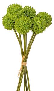 6 szálas dekor növény köteg, 27cm magas - Zöld