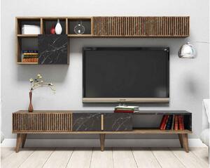 Design TV szekrény szett Cadelaria fekete dió