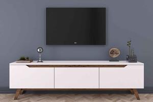 Design TV asztal Eilis 180 cm fehér dió
