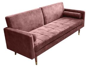 Design ágyazható kanapé Walvia 196 cm rózsaszín