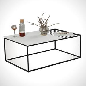 Zinus dohányzóasztal, fehér, 95 cm