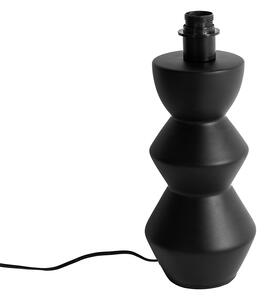 Design asztali lámpa fekete kerámia 16 cm búra nélkül - Alisia